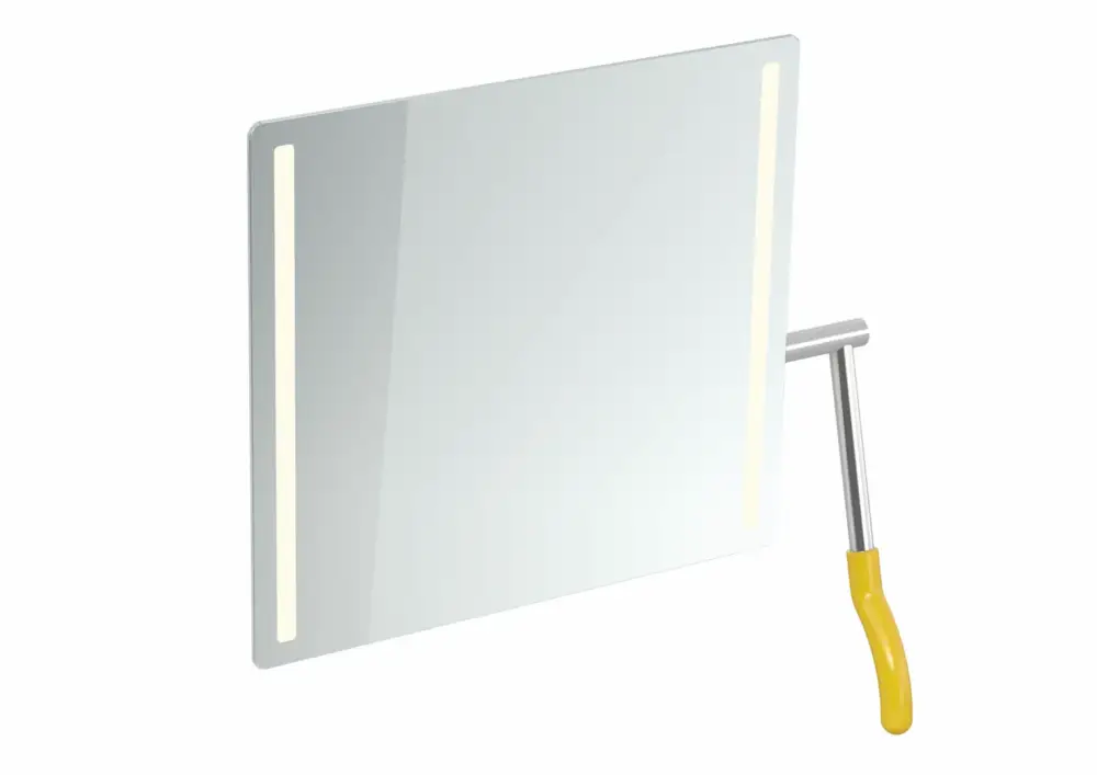 Direktkauf HEWI LED-Kippspiegel, rechteckig, 725x741 mm, Senfgelb
