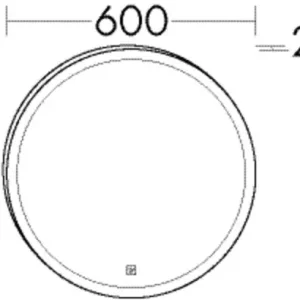 burgbad Spiegel „Sys30“ 600 × 600 mm Mega-Angebot