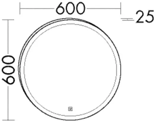 burgbad Spiegel „Sys30“ 600 × 600 mm Mega-Angebot