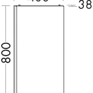 burgbad Spiegel „bel“ 400 × 800 mm Geprüft