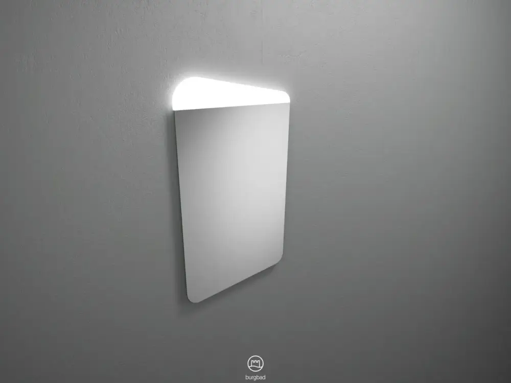 Kostenloser Versand burgbad Spiegel „Badu“ 590 × 955 mm