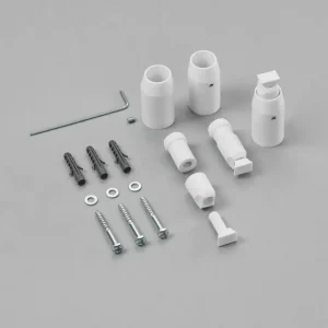 Zubehör Wand-Montagezubehör, weiß Set für Zeno elektrisch, 3 Konsolen Sichere Zahlung