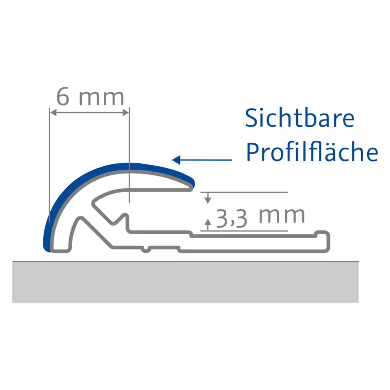 Online Kaufen HSK Abschlussprofil rund „RenoDeco“ für RenoDeco Wandverkleidungssystem in Alu Silber-matt (2,55 Meter)