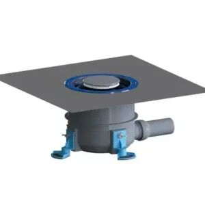 Dallmer Duschwannenablauf ORIO DallBox, DN 50, Polypropylen, Edelstahlabdeckung, seitlicher Ablaufstutzen, verstellbar 0-15°, Sperrwasserhöhe 50 mm Bestseller