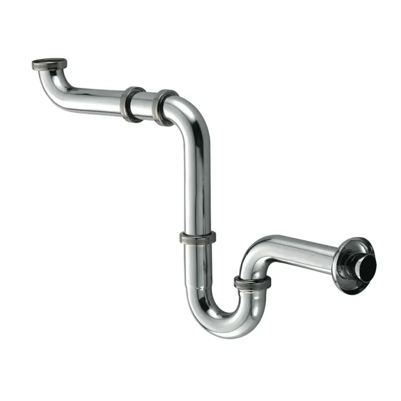 Ausverkauf Kludi BAD SIFONE - WT-u.Bidet-Sifon Geruchverschluss G1 1/4 x DN 32 mm chrom, 9510 mm Wandanschluss, 65 mm Rosette, 36 l/min Ablaufleistung