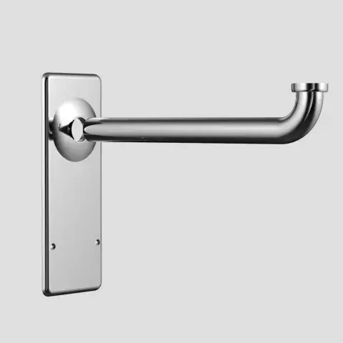 Kracherpreis Fertigbauset Kunststoff Wandeinbaugeruchverschluss chrom