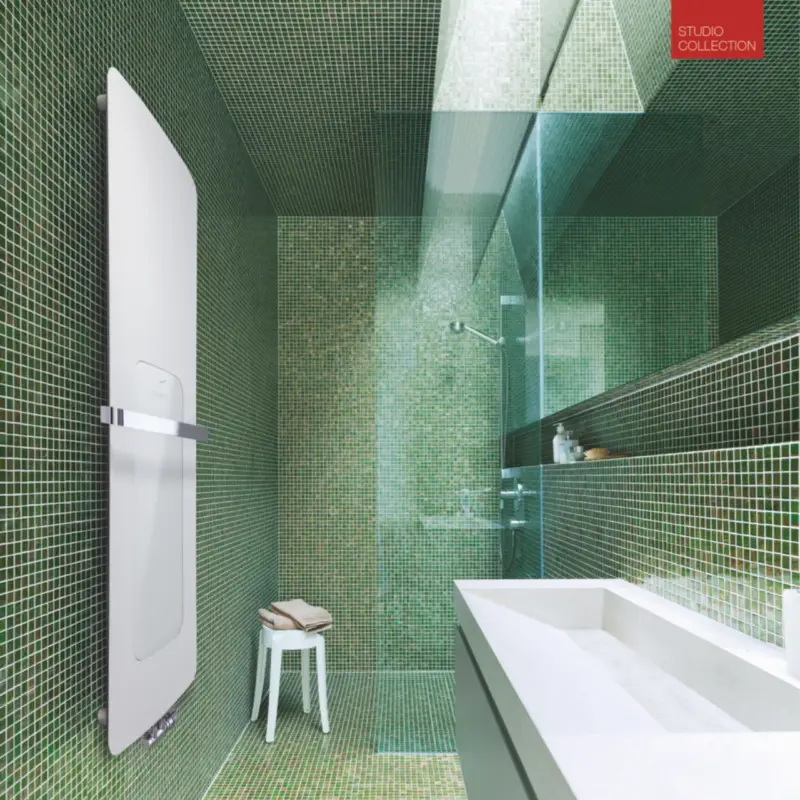 Zehnder Folio Hybrid FZHW-150-052/D - Badheizkörper, Studio Collection, Weiß Kostenloser Rückversand