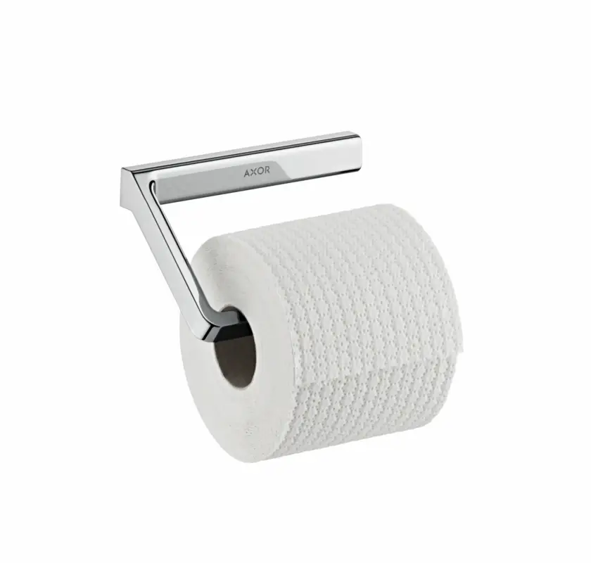 Markenware Hansgrohe AXOR Universal Softsquare Toilettenpapierhalter, Chrom