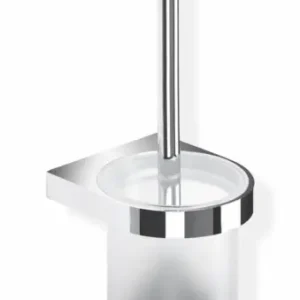 Expressversand HEWI WC-Bürstengarnitur System 800, chrom, Glas Kristall satiniert