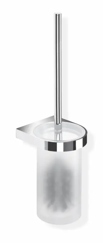 Expressversand HEWI WC-Bürstengarnitur System 800, chrom, Glas Kristall satiniert