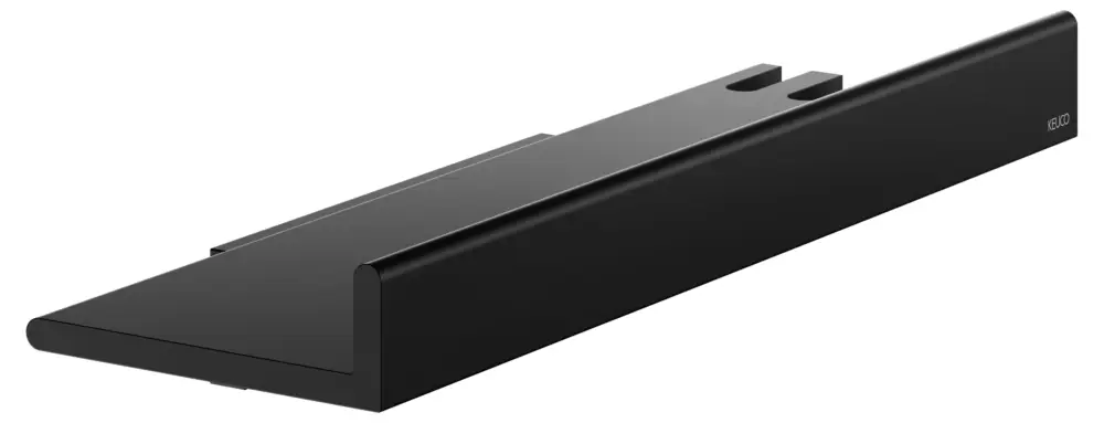 Gratis Versand KEUCO REVA Duschablage mit Glasabzieher schwarz matt