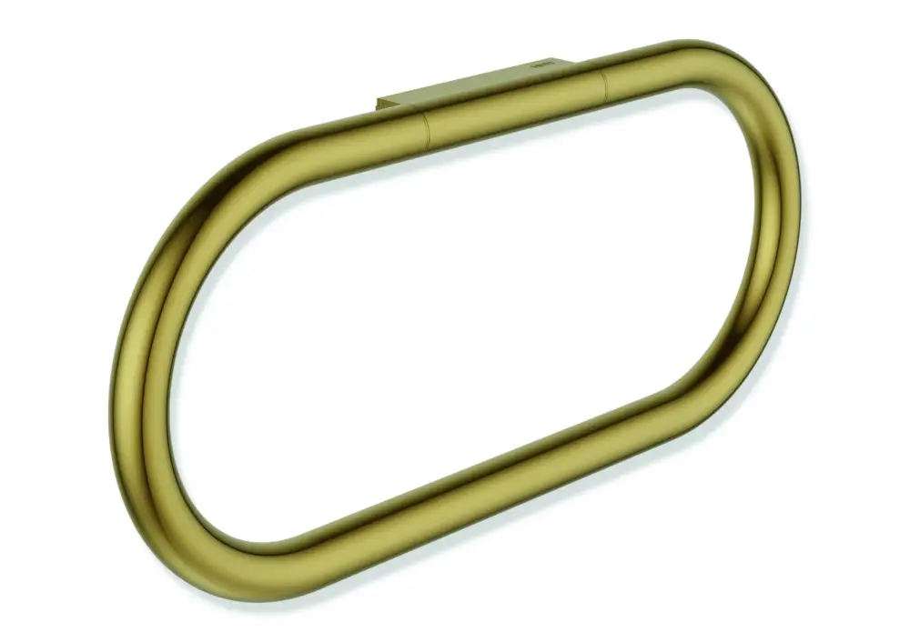 Saisonangebot HEWI Handtuchring Serie 480, PVD gold glänzend, Breite 270 mm, Höhe 125 mm, Durchmesser 15 mm