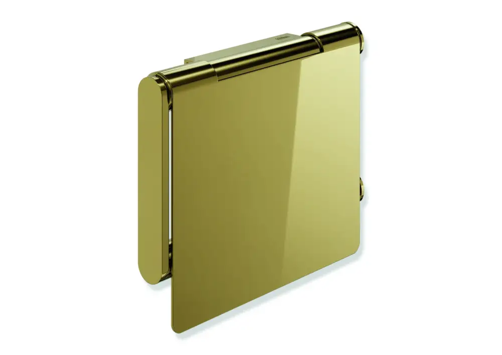Günstig HEWI WC-Papierhalter mit Deckel, System 900, Edelstahl PVD gold glänzend, 135 mm breit, 110 mm hoch