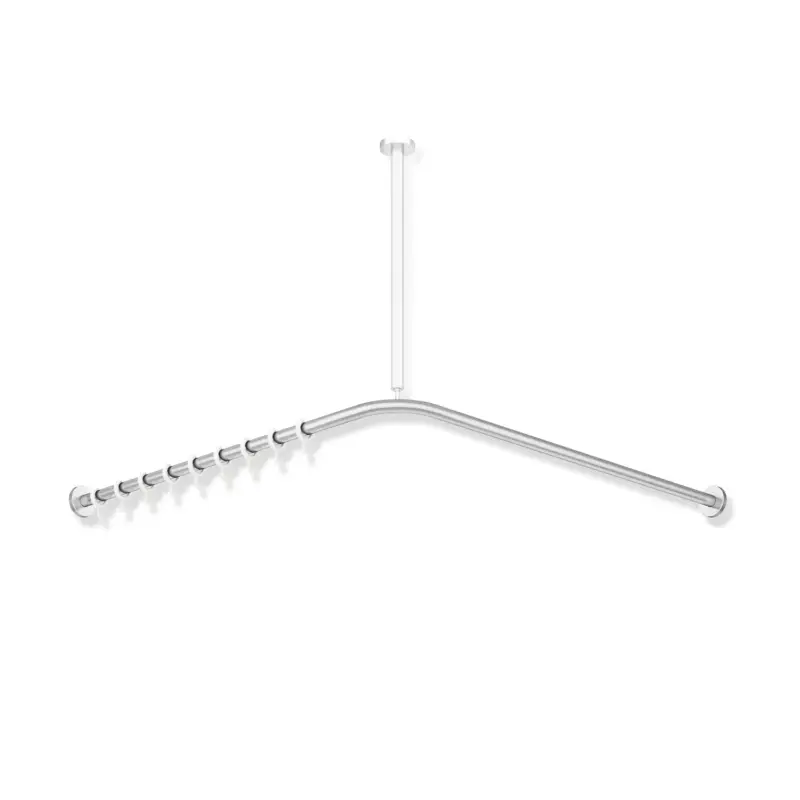 Echt HEWI System 900 Vorhangstange, suizidhemmend, Edelstahl, 25 mm, Länge auf Maß