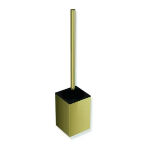Top-Seller HEWI WC-Bürstengarnitur System 900Q, PVD, Wandmontage, gold glänzend, 440 mm hoch, 100 mm tief