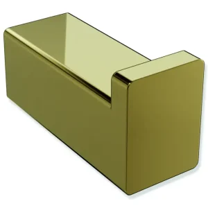 Abverkauf HEWI Haken System 900Q, PVD gold glänzend, Edelstahl, 15 mm breit, 38 mm tief