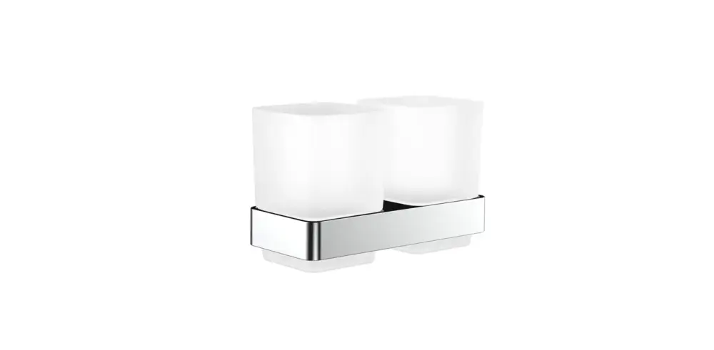 loft Doppelglashalter Glasteile satiniert, chrom Angebot