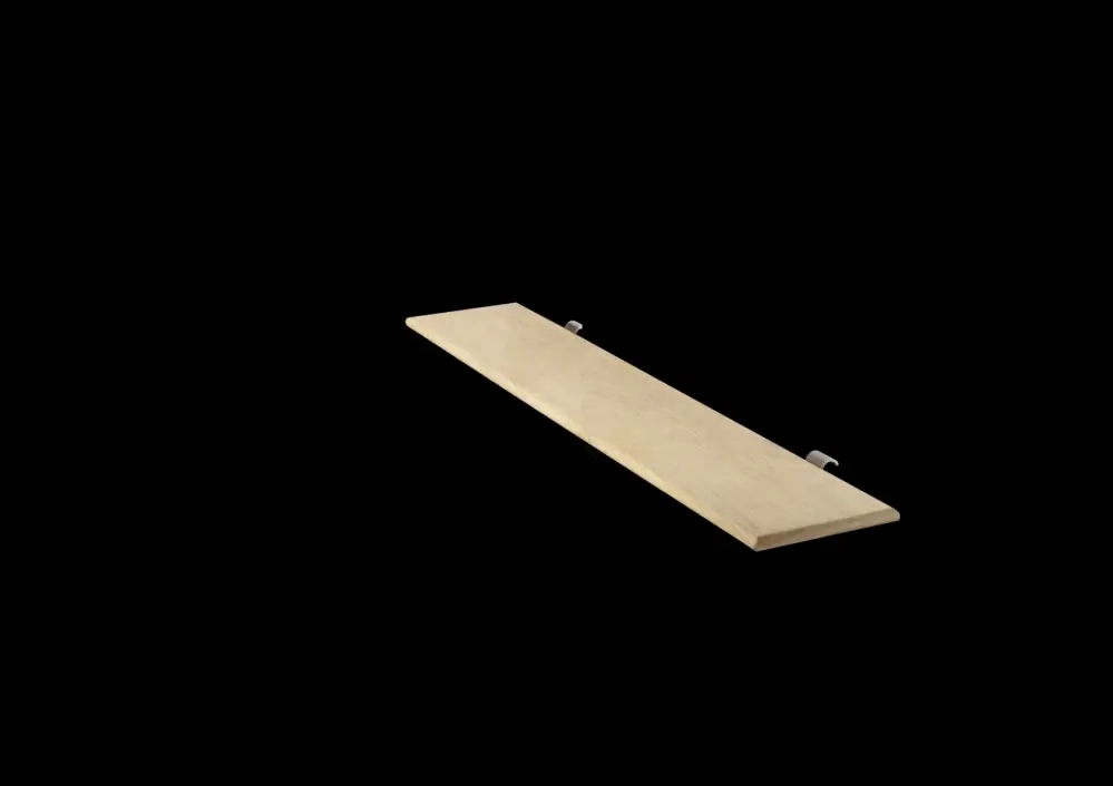 Zertifiziert Kermi Handtuchablage in Eiche für „Credo® Half® flat“ 45 cm