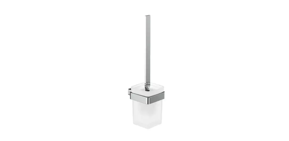 Sonderangebot loft Bürstengarnitur Glasteil satiniert, chrom