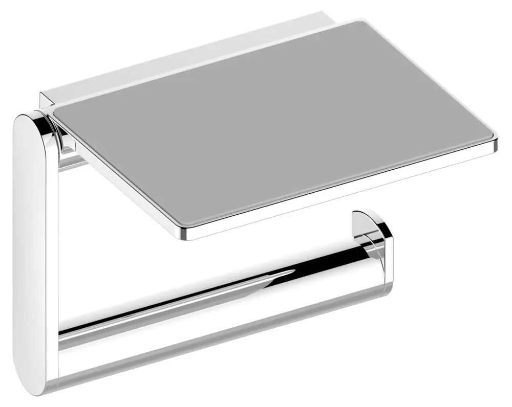KEUCO PLAN Toilettenpapierhalter mit Ablage Aluminium-finish Expressversand
