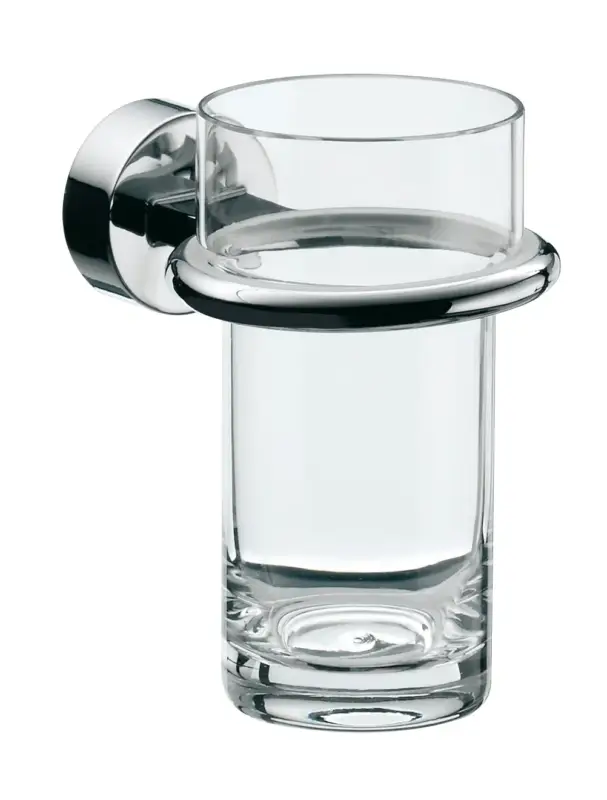 emco Glashalter „rondo 2“ chrom/klar in chrom, Befestigung verdeckt Top-Preis