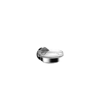 round Seifenhalter Glasteil klar, chrom Knallerangebot