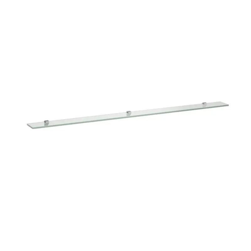 Glasablage FRAME 25 120x1500x10 mit 3 Wandbefestigungen silbereloxiert Saisonangebot