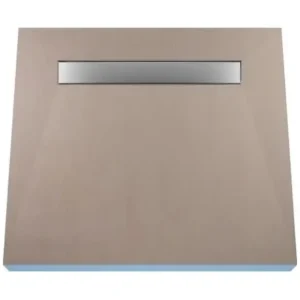 Angebot Duschelement 90 x 90 cm 4-seitiges Gefälle mit Rinne Wiper Showerlay Line Premium Ponente für Fliesenboden