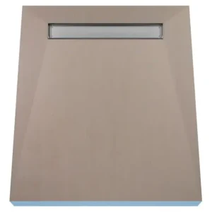 Duschelement 80 x 150 cm 4-seitiges Gefälle mit Rinne Wiper Showerlay Line Premium Pure für Fliesenboden Kostenfreie Lieferung