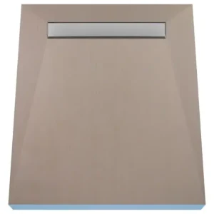 Duschelement 100 x 120 cm 4-seitiges Gefälle mit Rinne Wiper Showerlay Line Premium Ponente für Fliesenboden Abverkauf