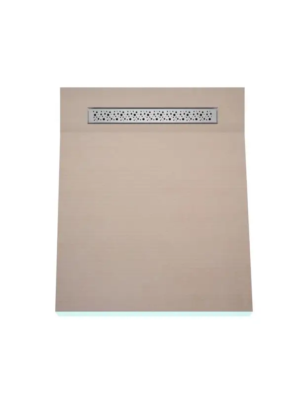 Markenware Duschelement 100 x 120 cm 1-seitiges Gefälle mit Rinne Wiper OneWay Line Premium Mistral für Fliesenboden