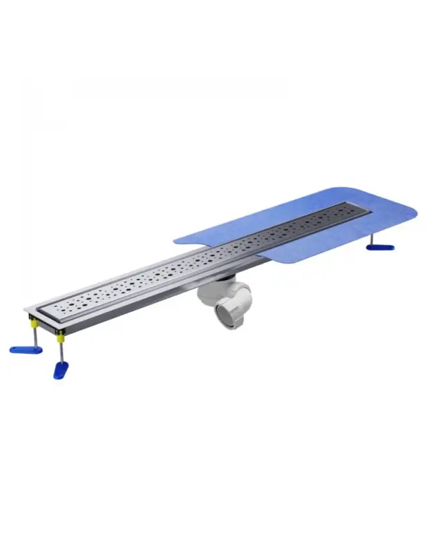 Duschrinne für Mikrozement 110 cm Wiper MCR PVD Mistral(Tropfen) Silver Bestpreis