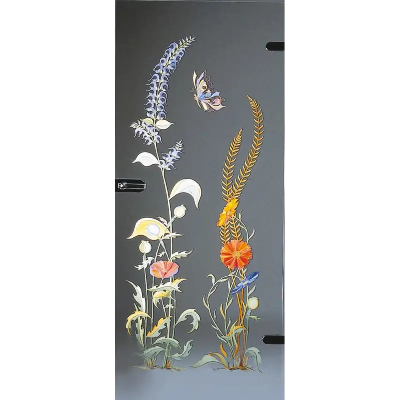Glastür Wiesenblumen Markenware