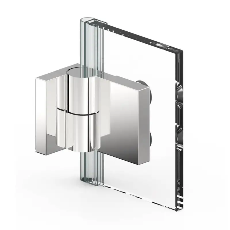 Nivello+ Duschtürband Glas an Wand 90°, Befestigungslasche aussen Schnäppchen