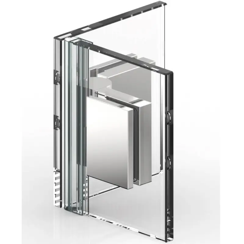 Nivello Duschtürband Glas 90° an Glasfestteil, Hebe-Senk-Funktion, nach innen öffnend Sichere Zahlung
