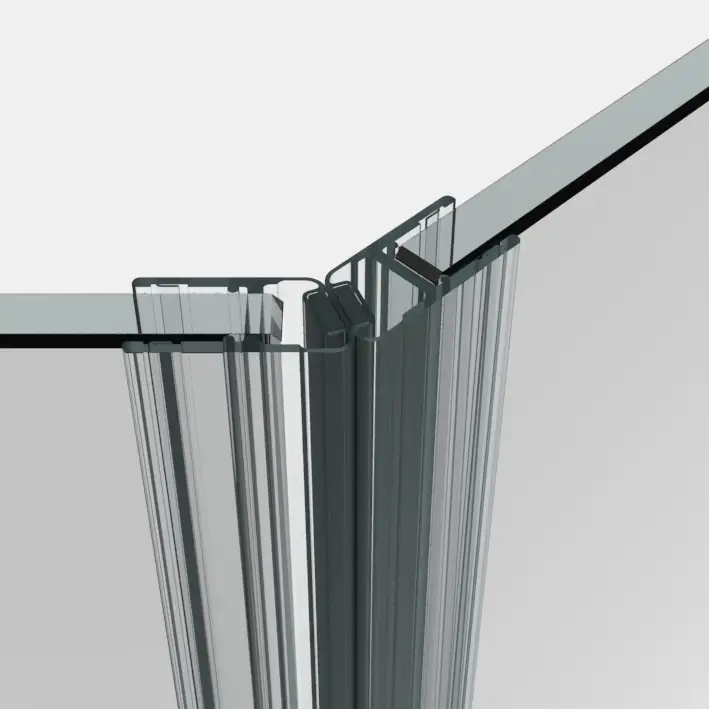 Sofort Bestellen Magnetdichtung 135° Glas-Glas für Duschen