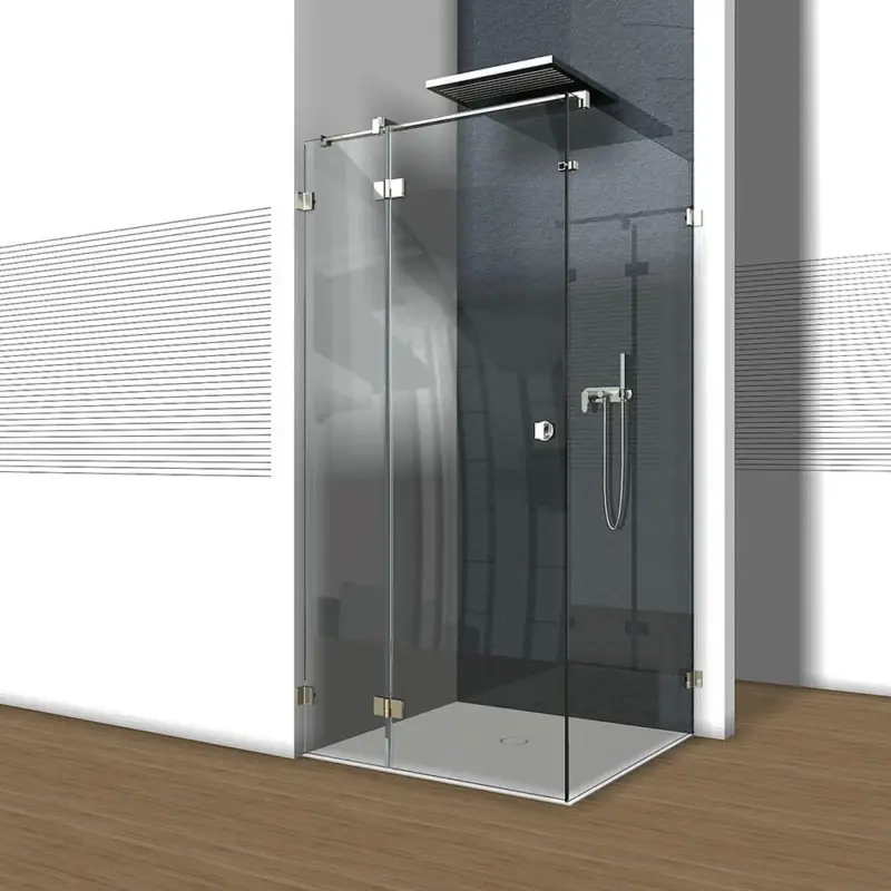 Begrenztes Angebot Glasdusche Nivello+ 10-210, 1flg. Duschtür mit Festteil in eine Ecke