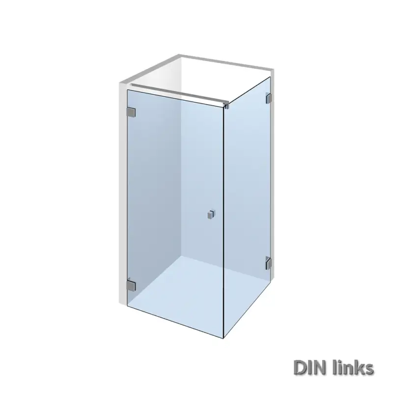 Glasdusche Nivello 11-201, 1flg. Duschtür mit 90° Festteil in eine Ecke Aktuell