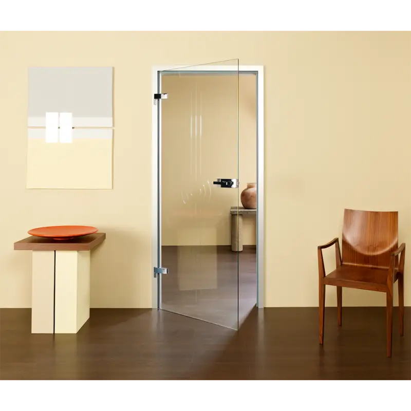 Glastür CONTURA 3, Klarglas mit Rillenschliff in Standardabmessungen Begrenztes Angebot