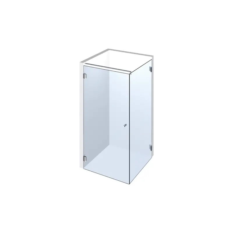 Glasdusche Farfalla 3-201, 1flg. Duschtür mit 90° Festteil in eine Ecke Sonderangebot