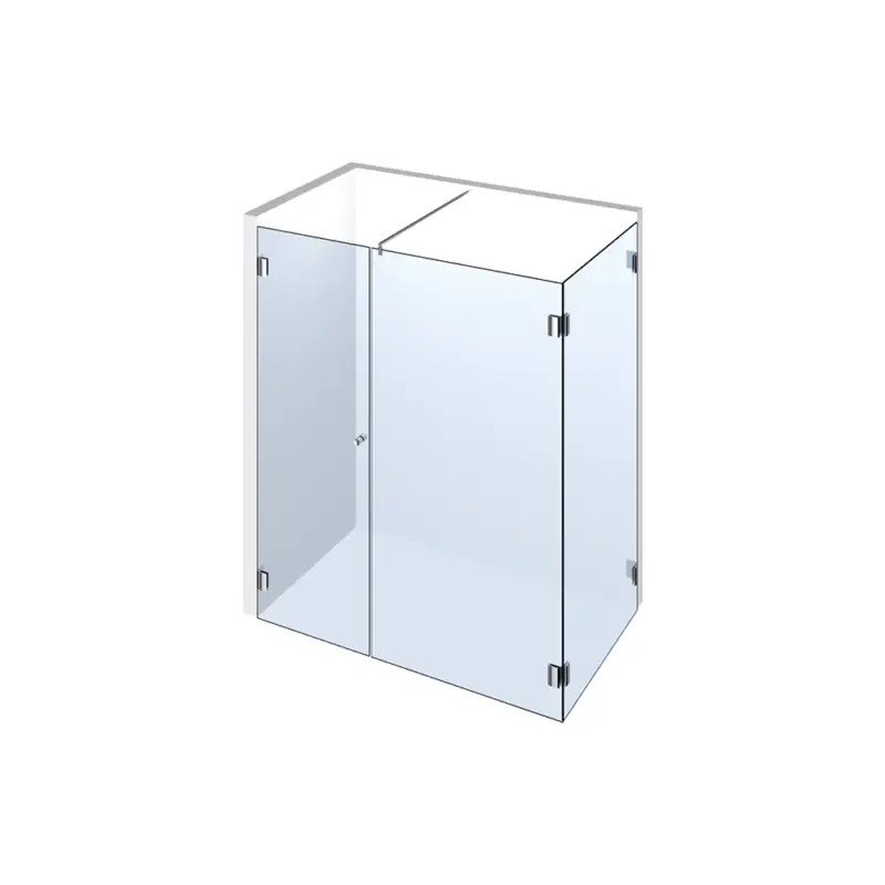 Saisonangebot Glasdusche Pontere 1-205, 1flg. Duschtür mit Festteil in eine Ecke