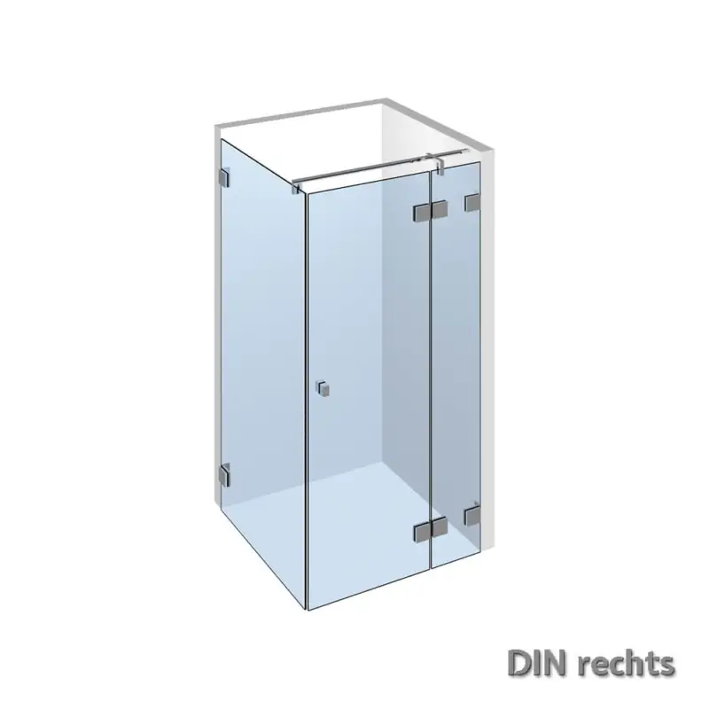 Beliebt Glasdusche Nivello 11-210, 1flg. Duschtür mit Festteil in eine Ecke