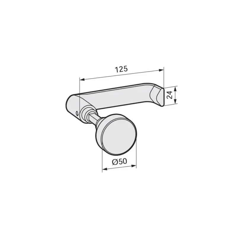 WSS Türdrücker-Wechselgarnitur Knopf ohne Funktion - Drücker Flachform Preisknaller