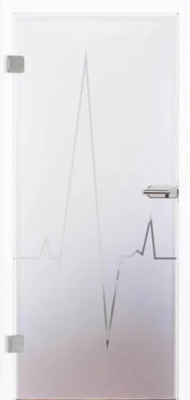 Expressversand Glastür Heartbeat