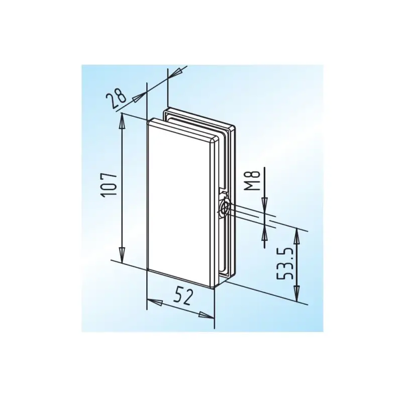 Jetzt Kaufen WSS Glas an Wand - Verbinder PT 84