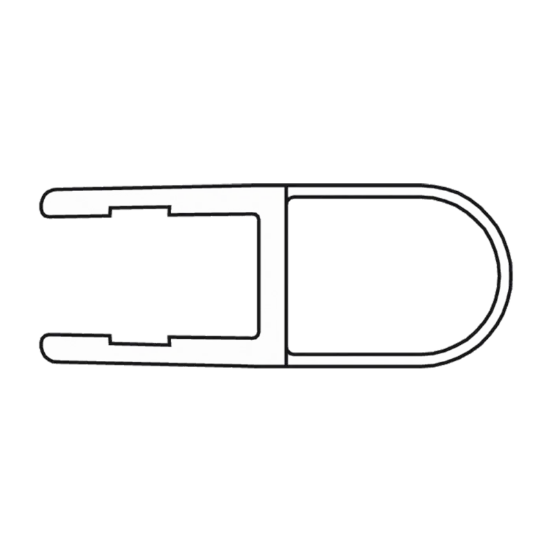 Streif-/Schlauchdichtung für Glasduschen, 2000 oder 2.500 mm Länge Begrenztes Angebot