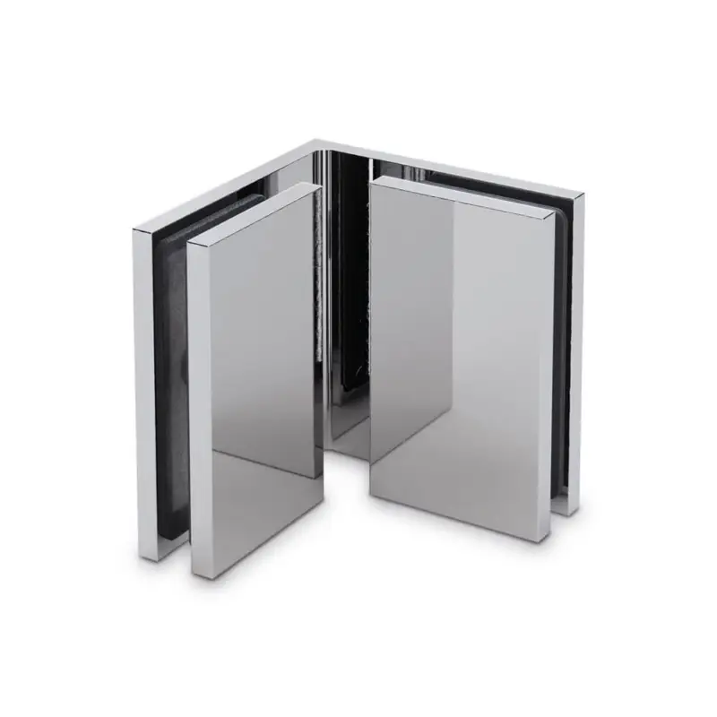 Meistverkauft LIFT Winkelverbinder Glas an Glas 90° in glanzverchromt