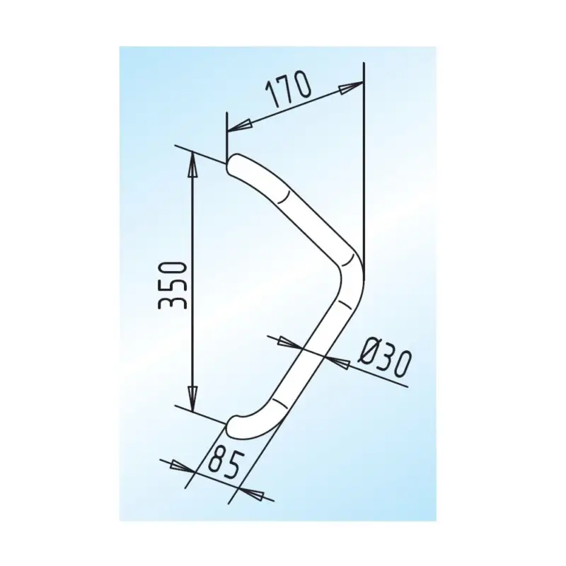 Türgriff in Dreiecks-Form, Achsabstand 350 mm Neue Kollektion