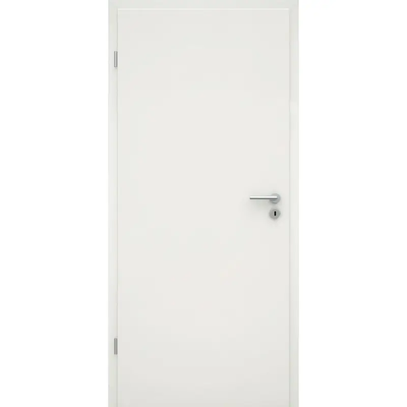 Sichere Zahlung Wohnungseingangstür mit Zarge soft-weiß CPL glatt Rundkante SK1 / KK2