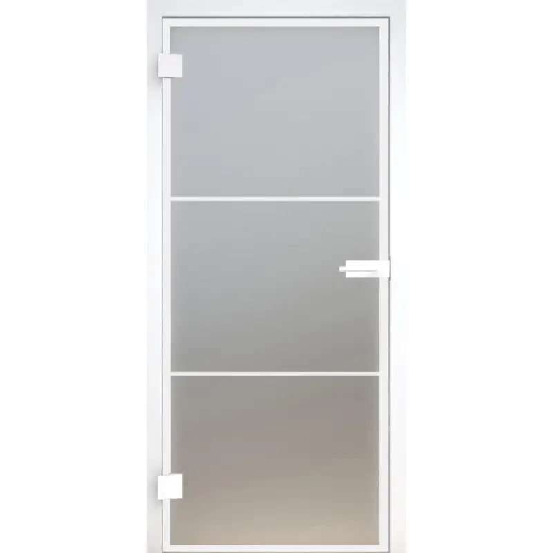 Glastür Loft-Design Weiß Modell DWS5 satiniert / matt Kostenfreie Lieferung